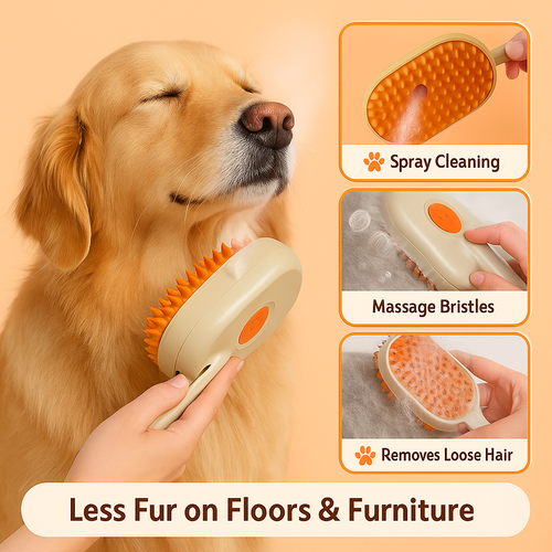 Pawcrest™ Electric Steam Brush